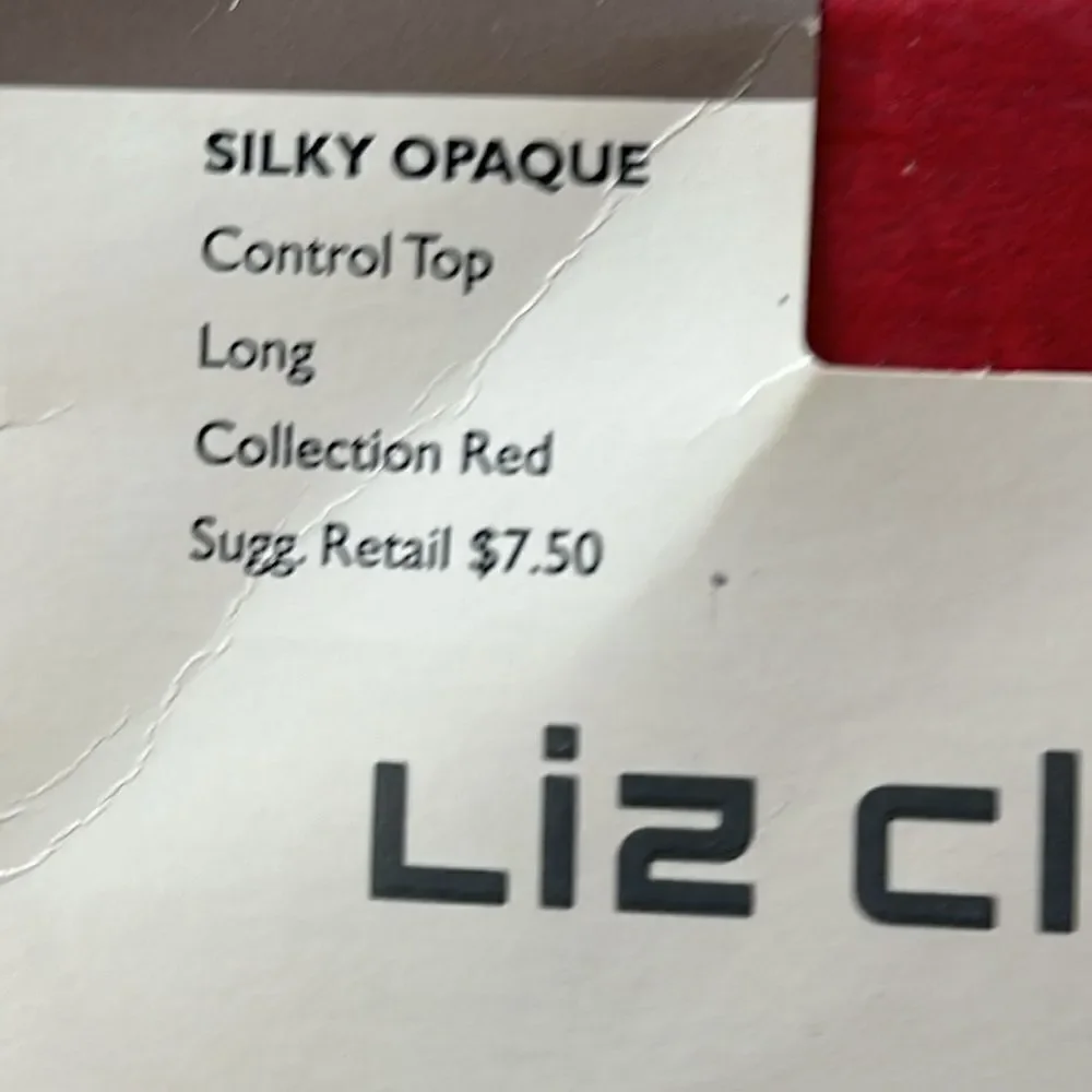 Liz Claiborne Silky Opaque Control Top Hose!